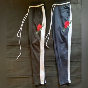 Screenshot Mens Hip Hop Premium Slim Fit Track Pants w/ Side Taping (Pack of 2)